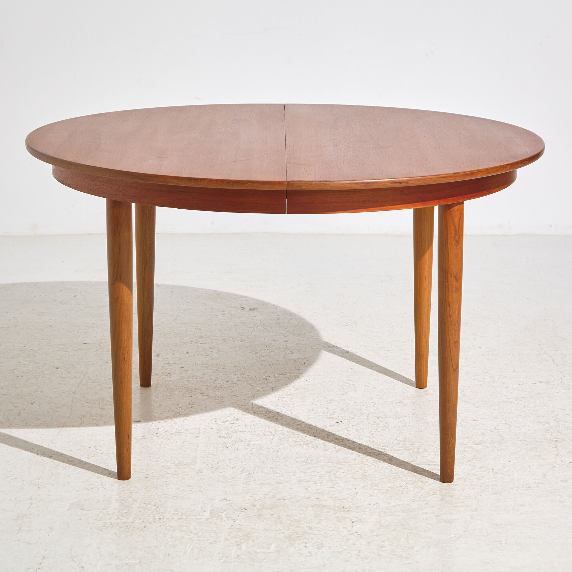 Restored teak dining table