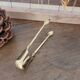 Golden metal sugar tongs