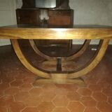 Art deco style dining room table and 6 chairs