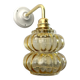 Vintage wall lamp in gilded chiseled glass