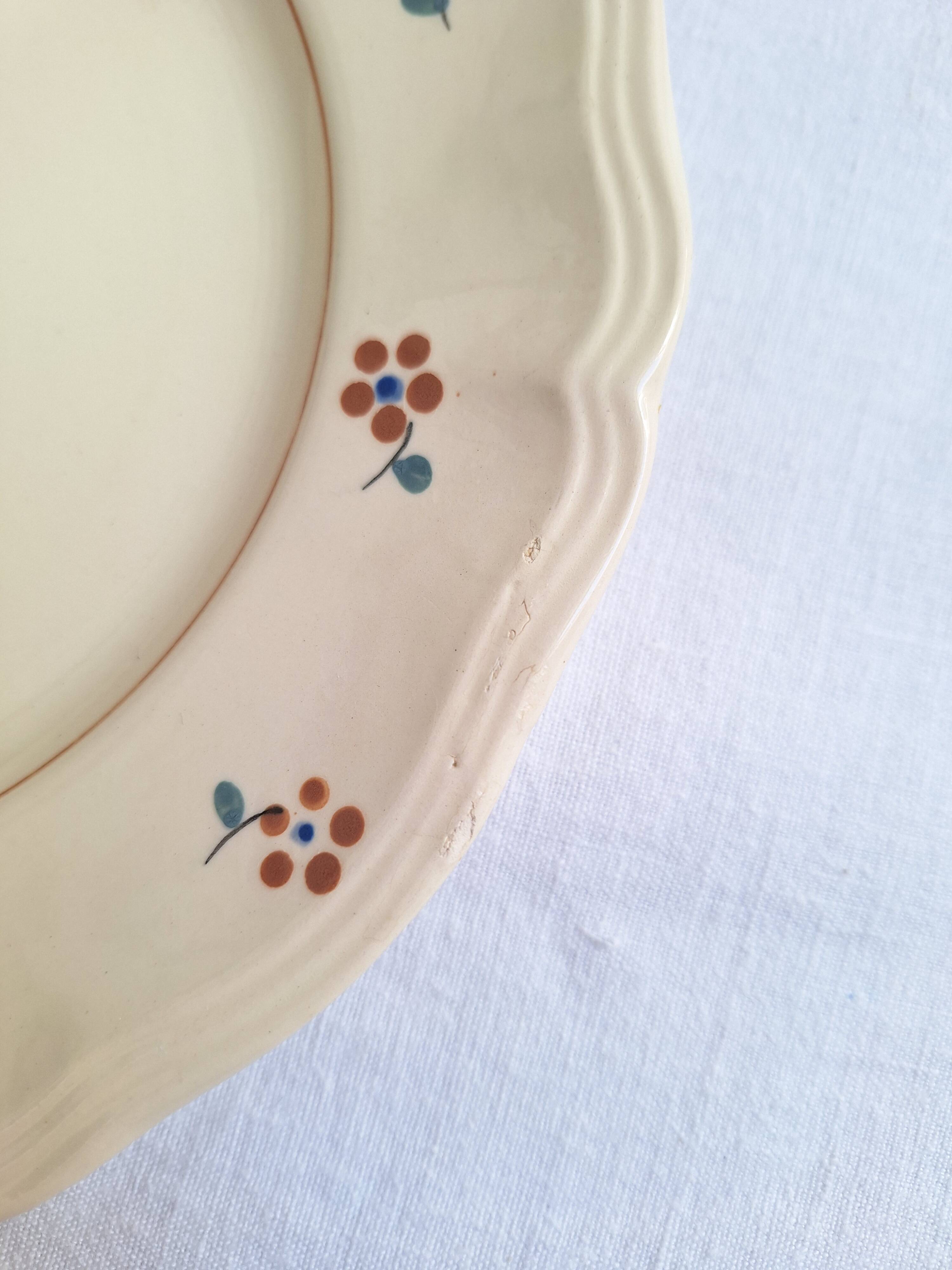 Dessert or starter plates Digoin Sarreguemines