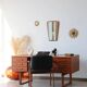 Bureau freestanding teck scandinave années 60 | Dyrlund