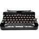 Typewriter Remington model 5T black usa revised ribbon new