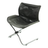 Leather Lounge Chair by Simon Desanta for COR Germany 1980s