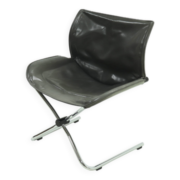 Leather Lounge Chair by Simon Desanta for COR Germany 1980s