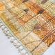 Moroccan Berber rug Boujaad ochre with colorful patterns 297x197cm