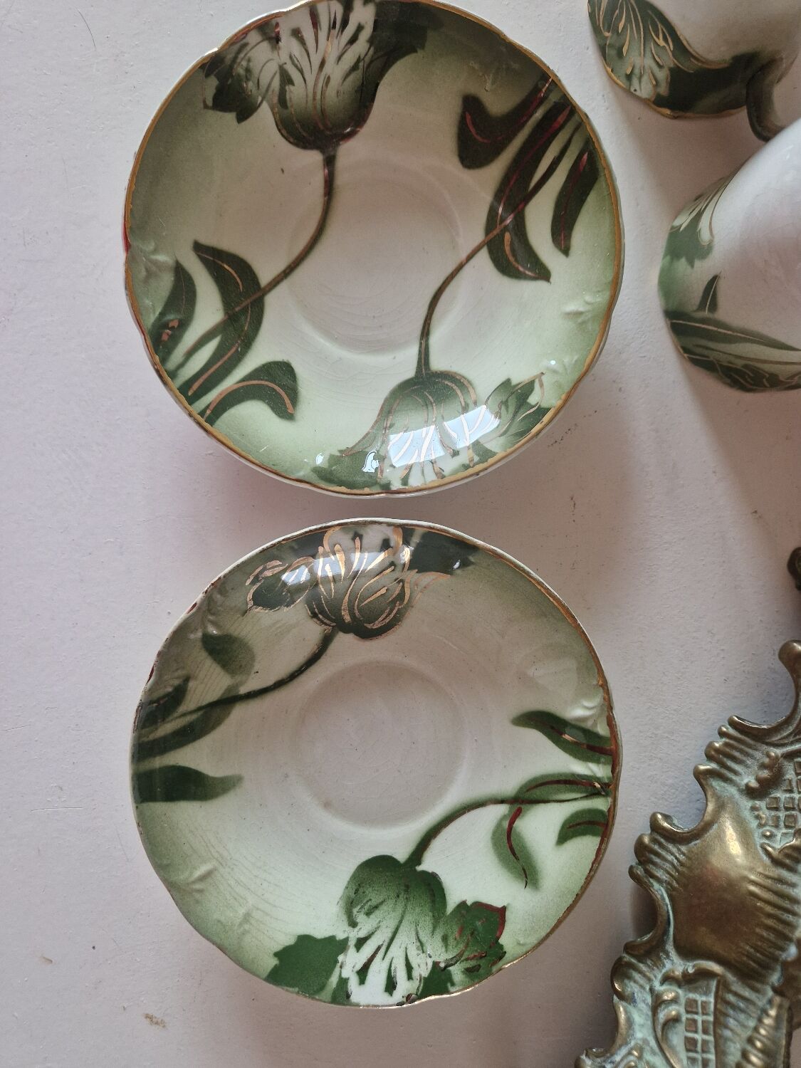 2 longwy art nouveau cups