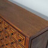 Dutch Industrial Pine Apothecary / Workshop Cabinet, circa 1930s