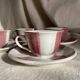 Cups and saucers from the 1960s.