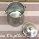 Old milk jar, aluminum cream tournus 1.5 l.