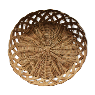 Vintage wicker twisted basket