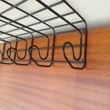 Vintage coat rack Ikea year 80 metal 5 hooks