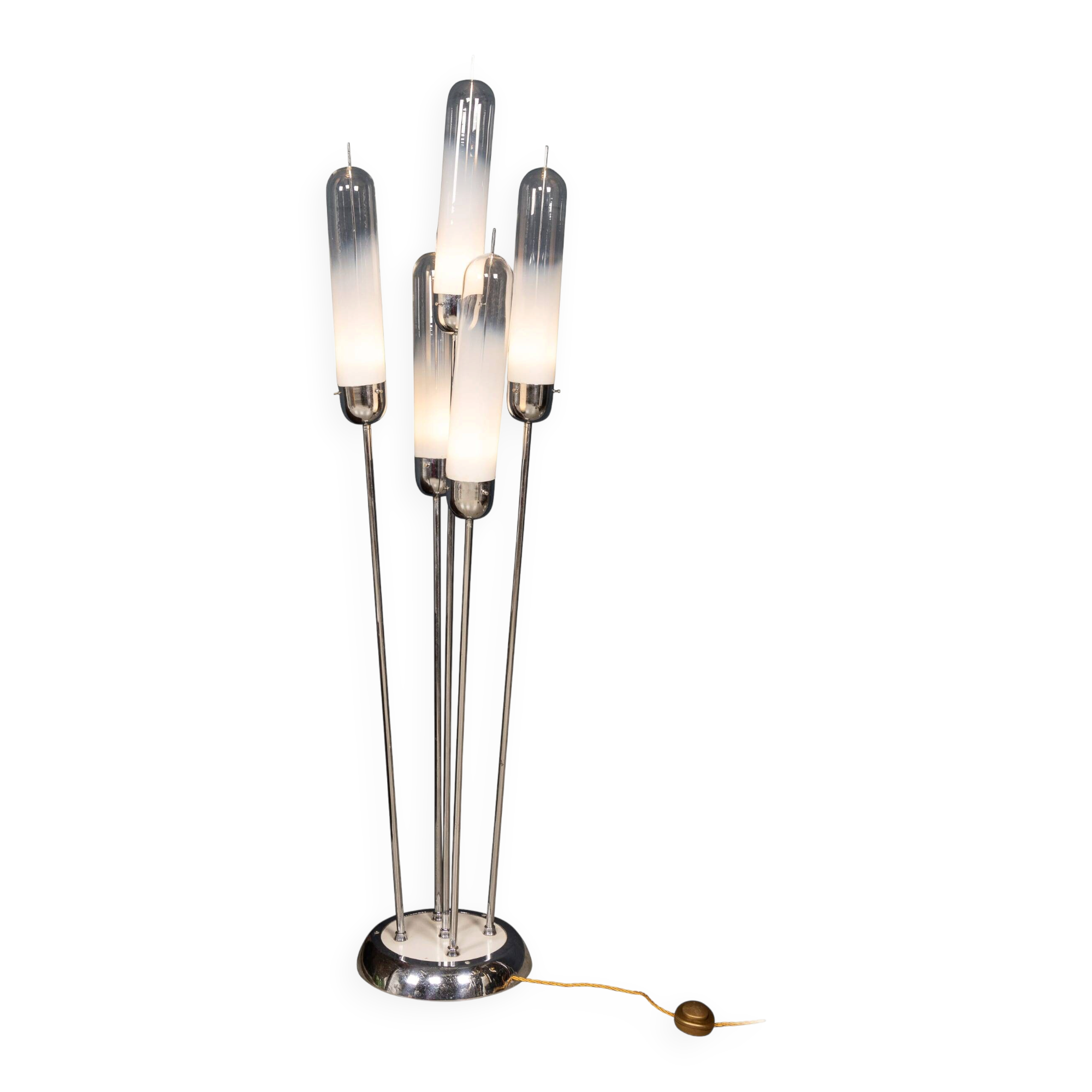 20thc italian five light murano glass lamp by carlo nason for mazzega c1970