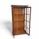 Faux bamboo cabinet by Jonathan Adler / glass layers / 1980s