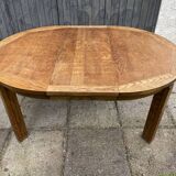 Round wooden table