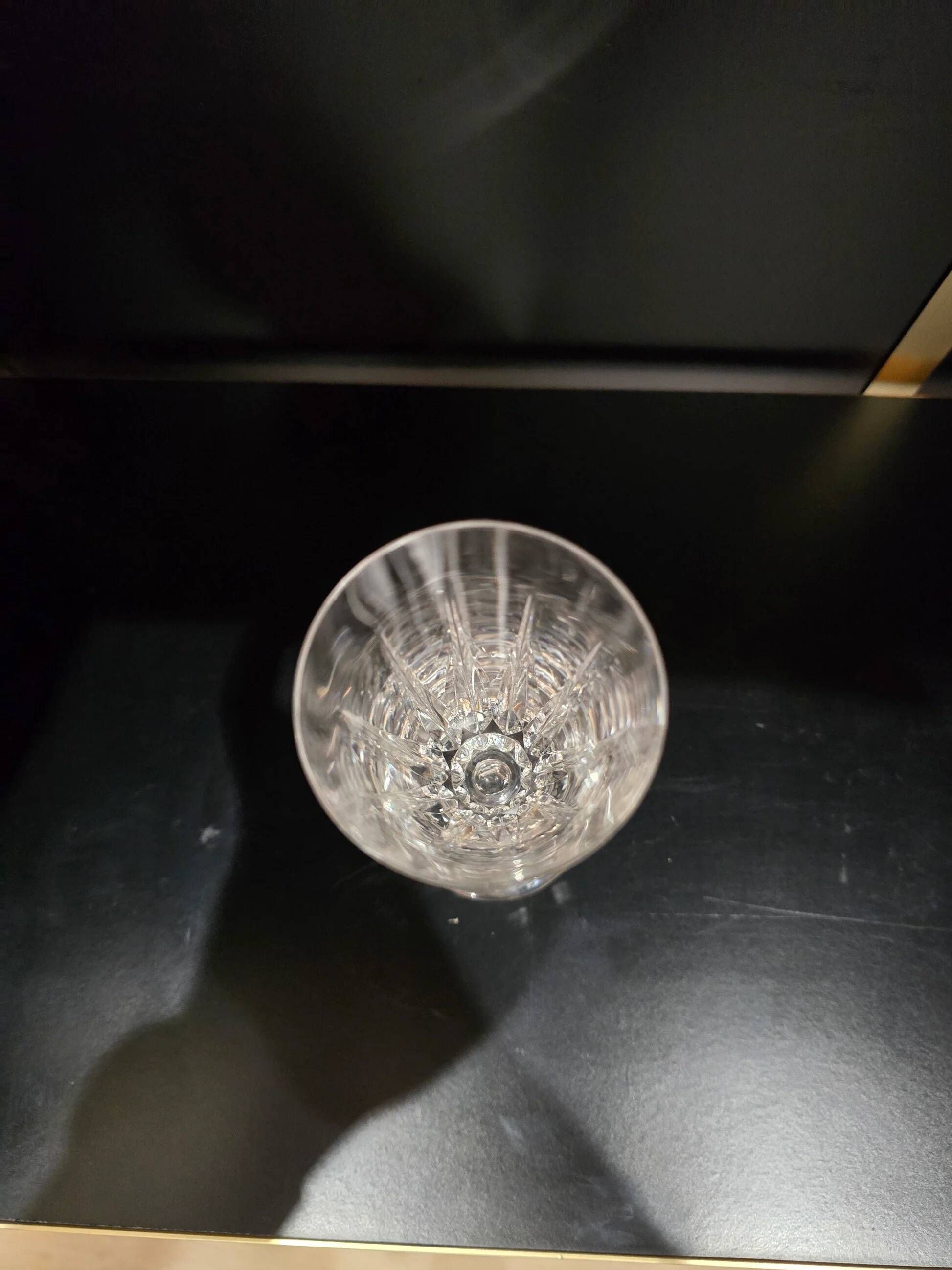 12 Saint-Louis Guernesey model champagne flutes in cut crystal