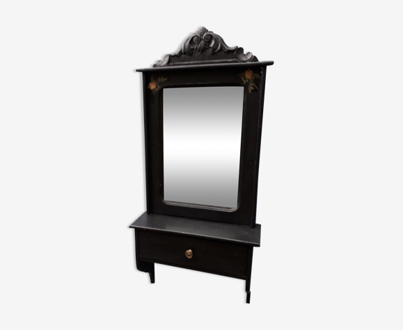 Miroir avec étagère Napoléon III 41x90cm