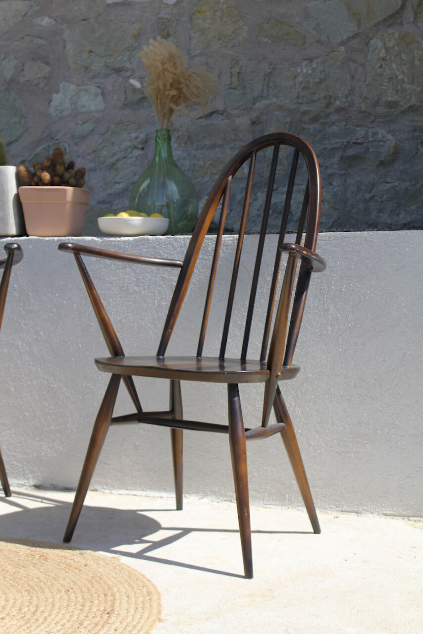 Pair of Ercol chairs model Windsor Quaker