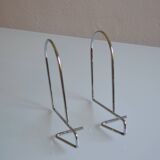 Pair of minimalist 80s bookends