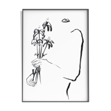 Fleurs dans ses mains - 30x42cm