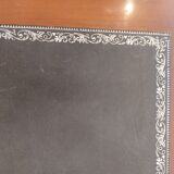 Wooden desk, leather top, extensions