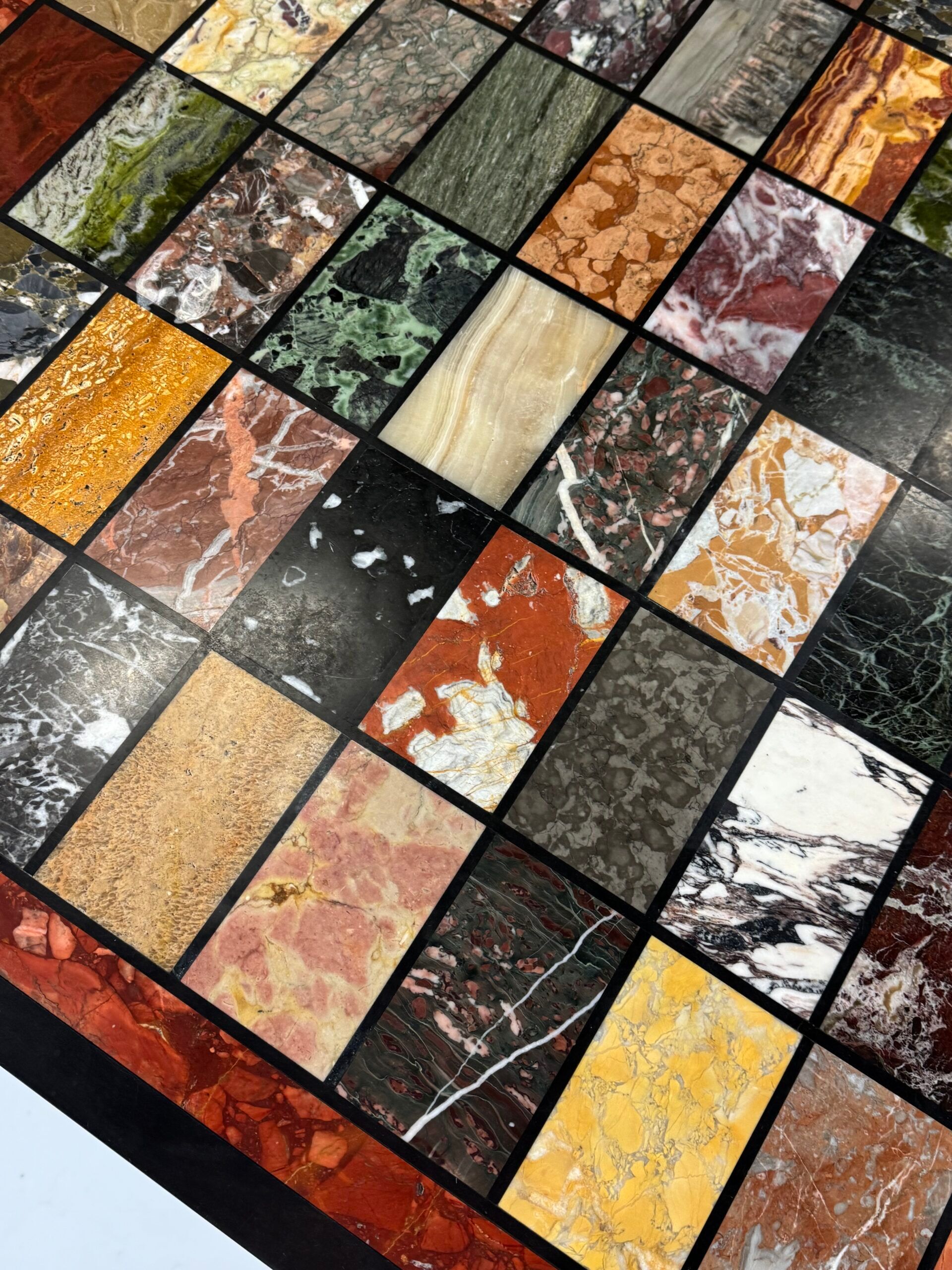 Marble specimen table vintage
