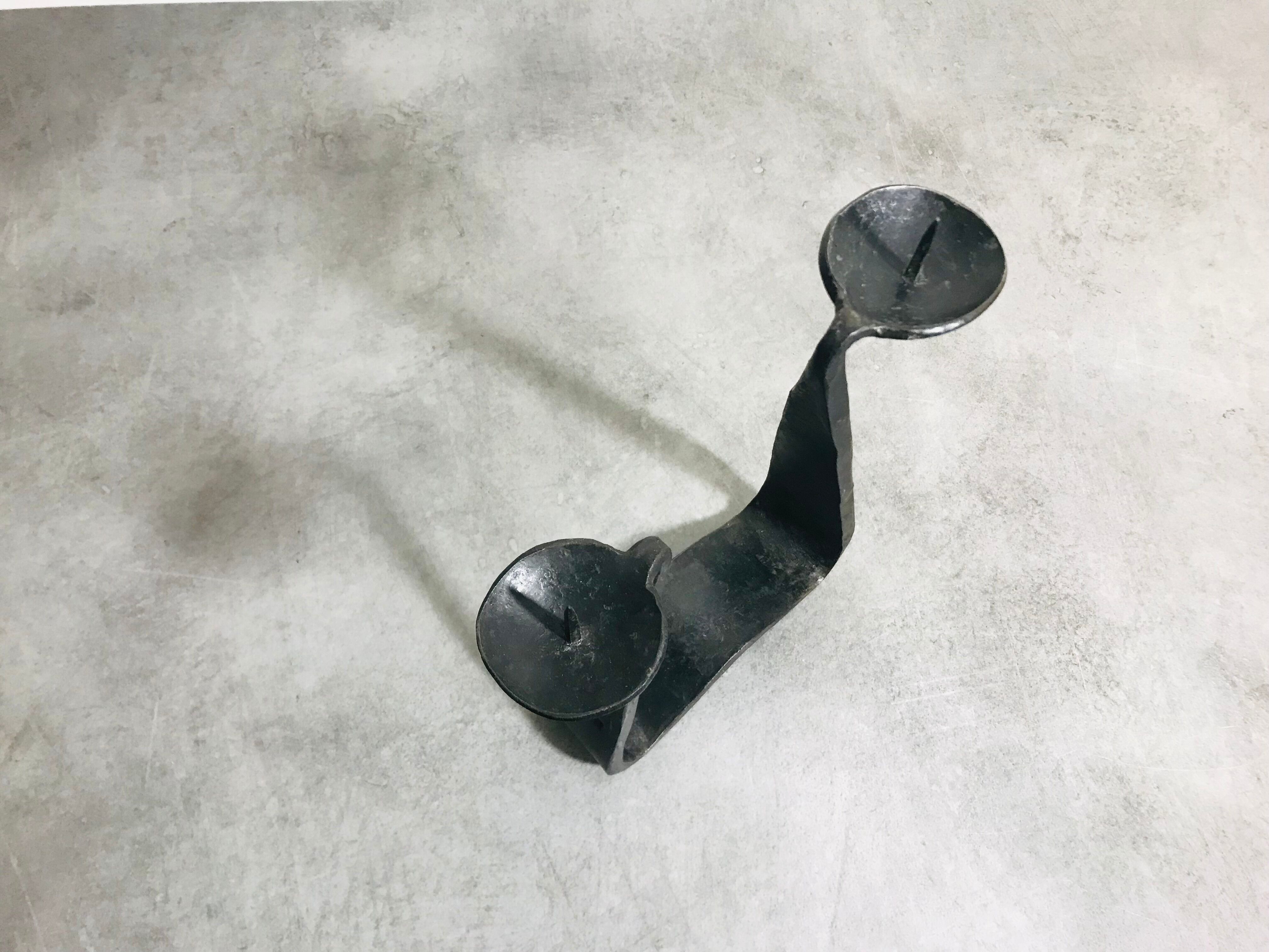 Modernist brutalist candle holder