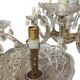 Murano style chandelier with six arms of light and nine lamps