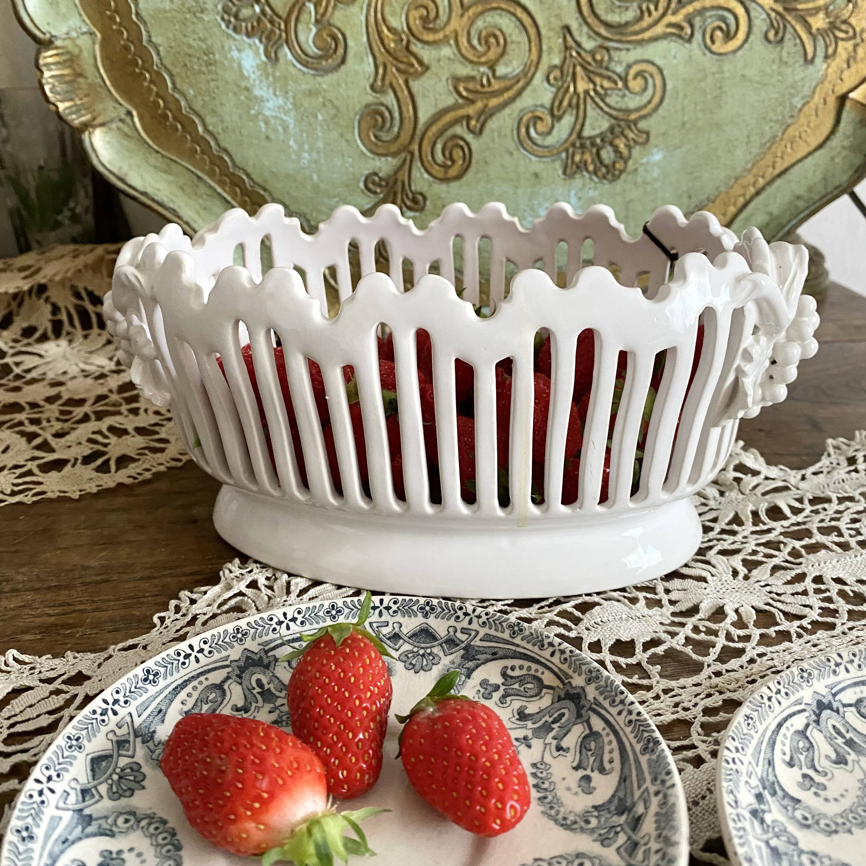 Malicorne Jules Moreau openwork basket