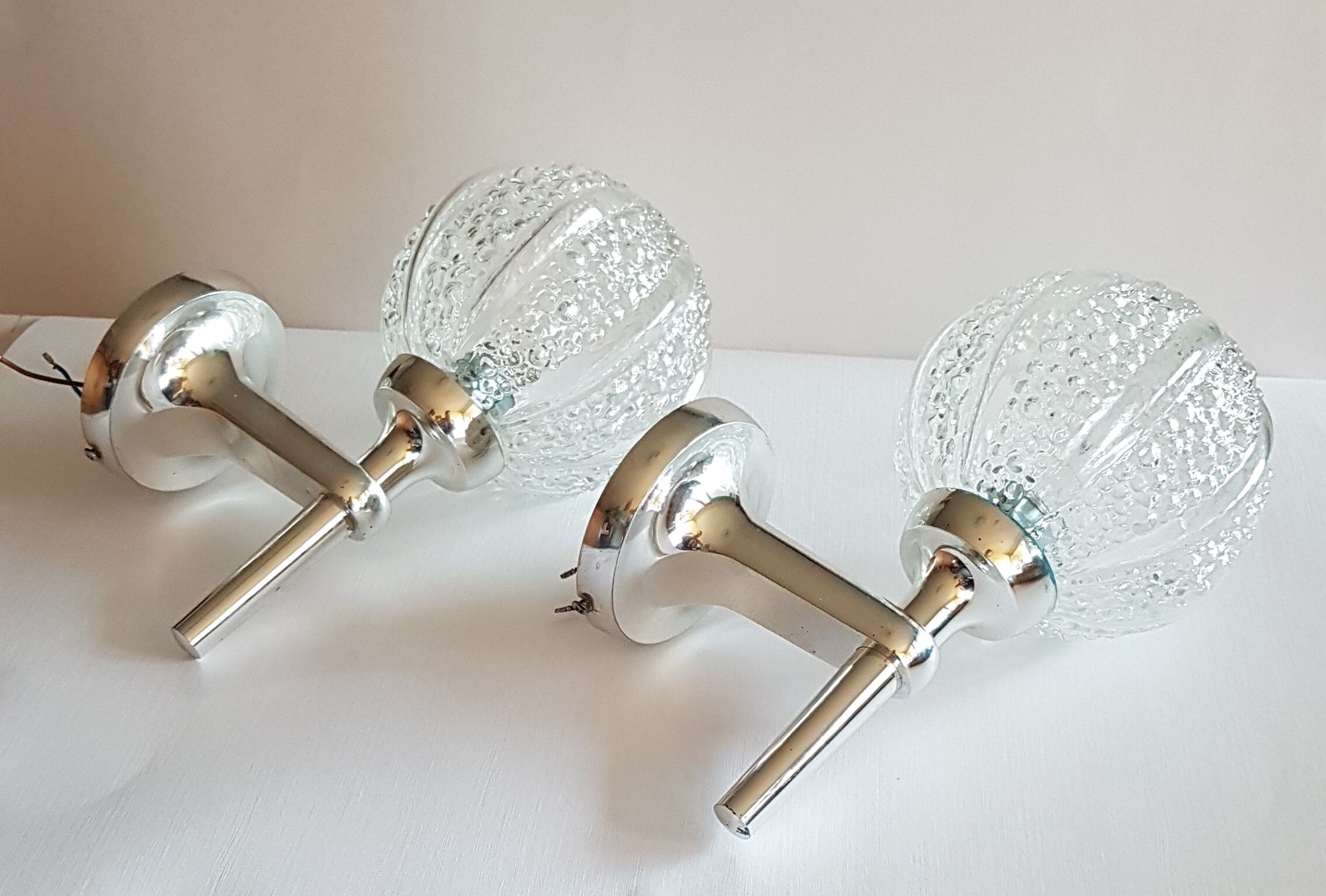 Paire d'appliques vintage