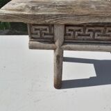Former carved wood bench Orient/Asia