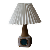 Lampe de table en céramique danoise beige, lilas et bleu