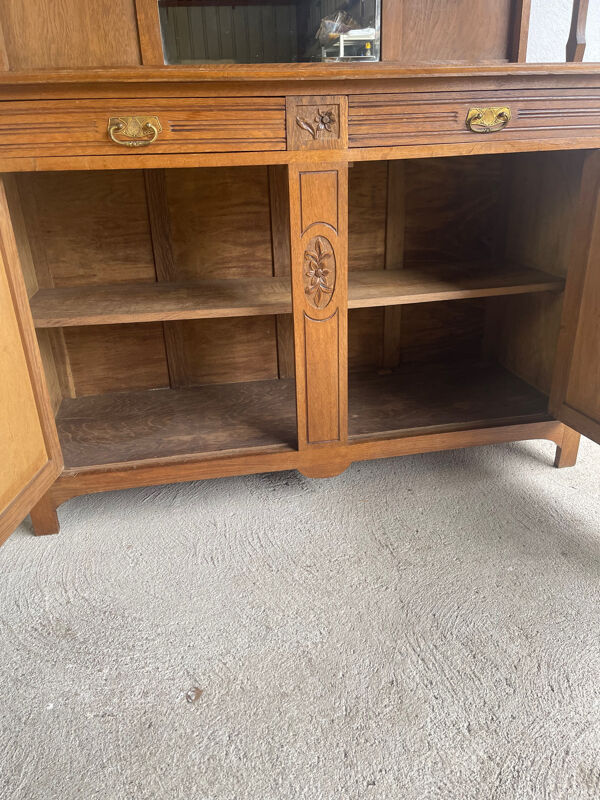 Buffet deux corps art nouveau