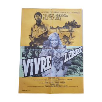 Affiche vivre libre