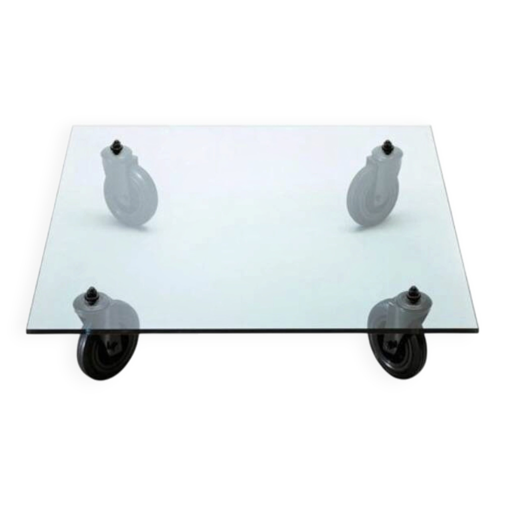 FontanaArte Coffee Table Table with Wheels 100x100cm