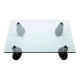 FontanaArte Coffee Table Table with Wheels 100x100cm