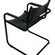 Vintage Breuer style leather chair B32/34 Italian Design in black