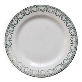 Old plate, ironstone, Sapho Longchamp.