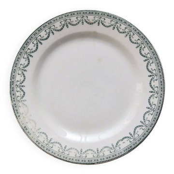 Old plate, ironstone, Sapho Longchamp.