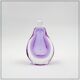 Flacon à parfum en verre soufflé violet « Sommerso »
