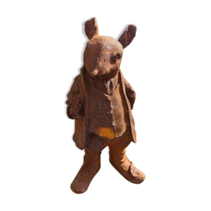 Statue de rat en fonte , décoration de jardin
