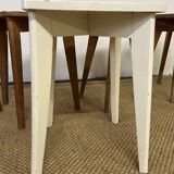 Série de 5 tabourets d'atelier en bois vintage