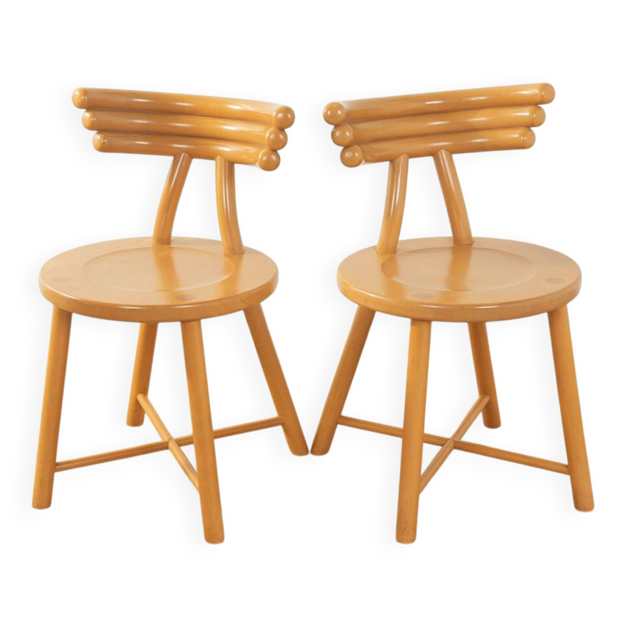 Postmodern dining chairs Eka Wohnmöbel (set of 2)