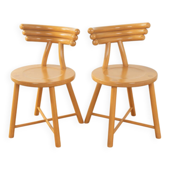 Postmodern dining chairs Eka Wohnmöbel (set of 2)