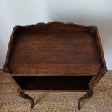 Louis XV style oak bedside table