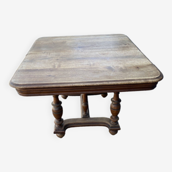 Table repas en bois, extensible avec rallonges