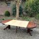 Large oval mahogany dining table from the 19th century Restoration period