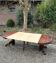 Large oval mahogany dining table from the 19th century Restoration period