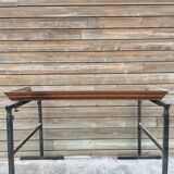 Vintage raw wood cabinet shelves and wardrobe