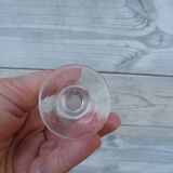 Ensemble de 2 petits verres à pieds anciens  pour digestif